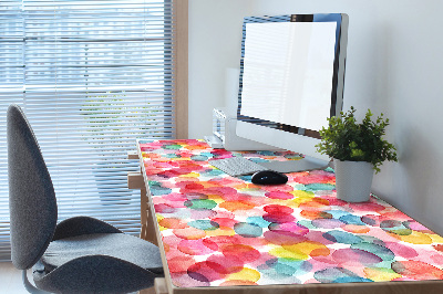 Full desk protector colorful bubbles