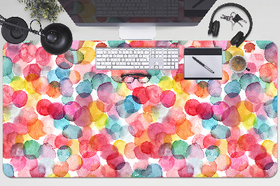 Full desk protector colorful bubbles