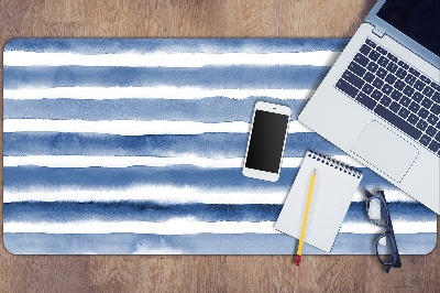 Desk pad watercolor stripes