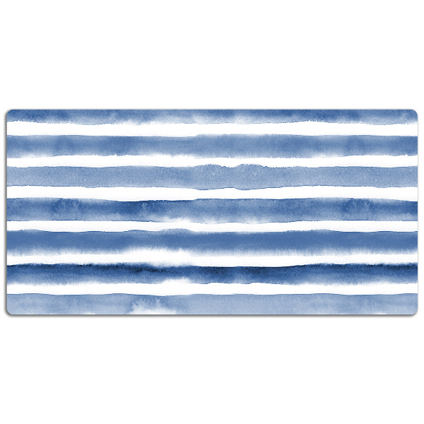 Desk pad watercolor stripes