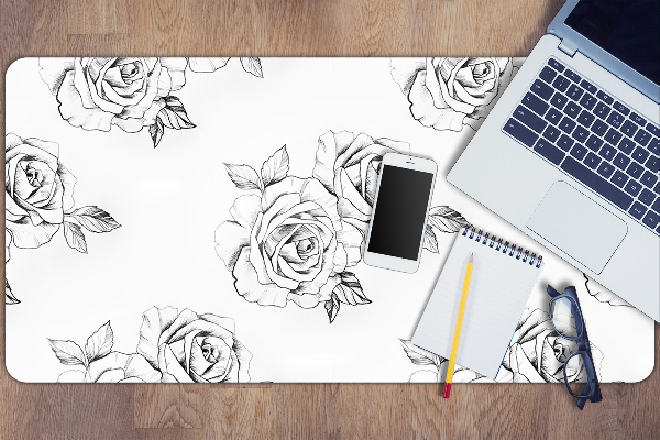 Large desk mat for children Roses