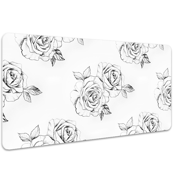 Large desk mat for children Roses