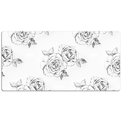 Large desk mat for children Roses