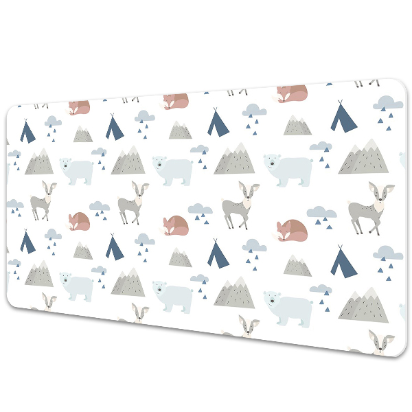 Desk pad forest animals