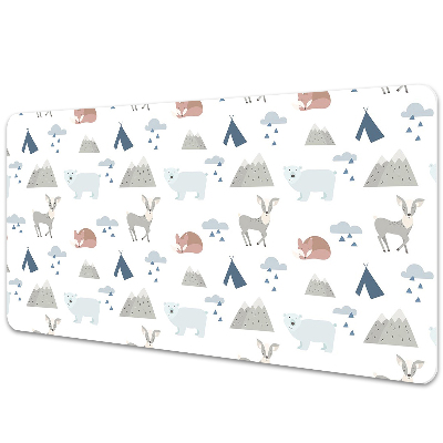 Desk pad forest animals