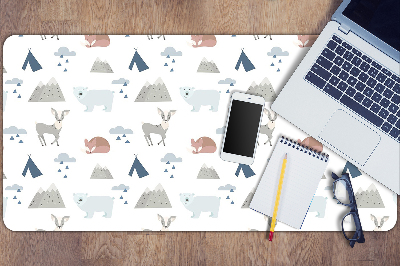 Desk pad forest animals