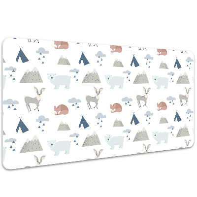 Desk pad forest animals