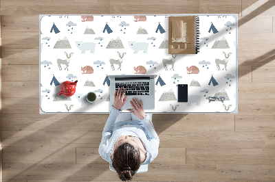 Desk pad forest animals