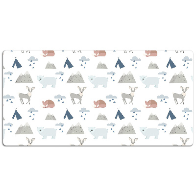 Desk pad forest animals