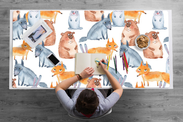 Large desk mat for children Pets