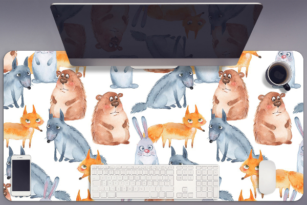 Large desk mat for children Pets