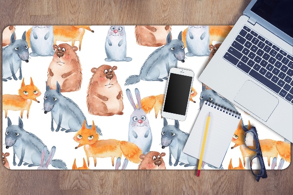 Large desk mat for children Pets