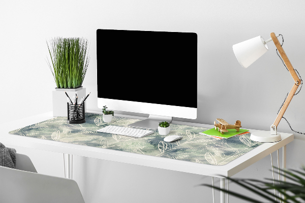 Large desk mat for children plants