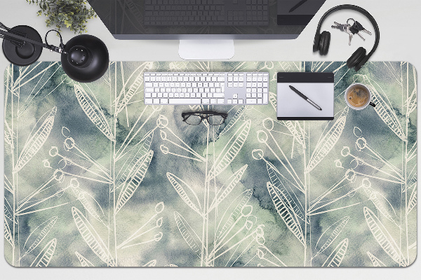 Large desk mat for children plants