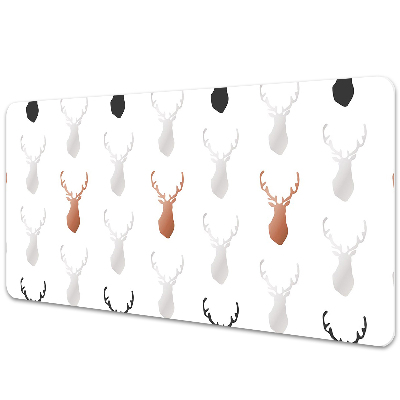 Large desk mat table protector deer head