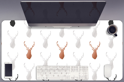 Large desk mat table protector deer head