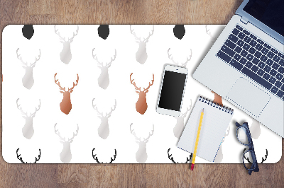 Large desk mat table protector deer head