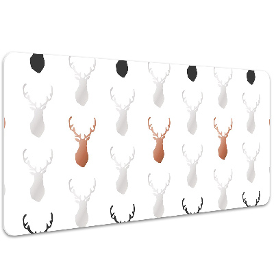 Large desk mat table protector deer head