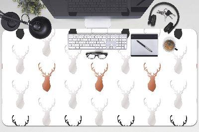 Large desk mat table protector deer head