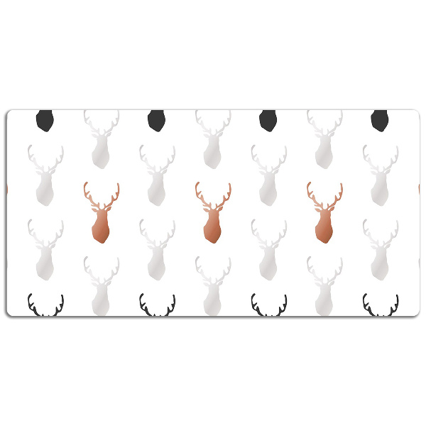 Large desk mat table protector deer head