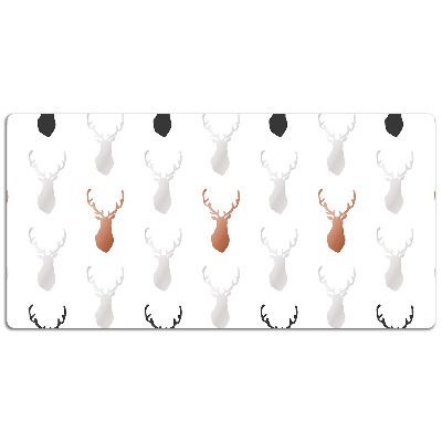 Large desk mat table protector deer head