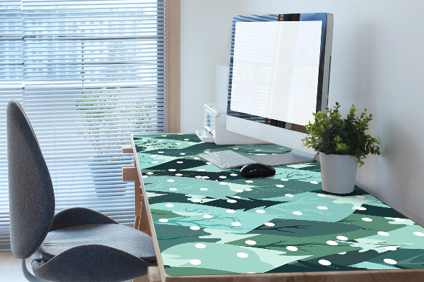 Large desk mat for children cold mountain