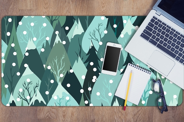 Large desk mat for children cold mountain