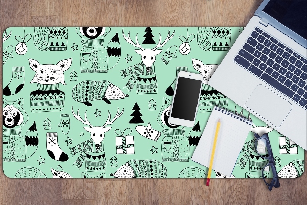 Full desk pad Scandinavian zoo