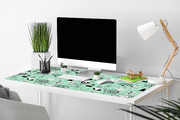 Full desk pad Scandinavian zoo