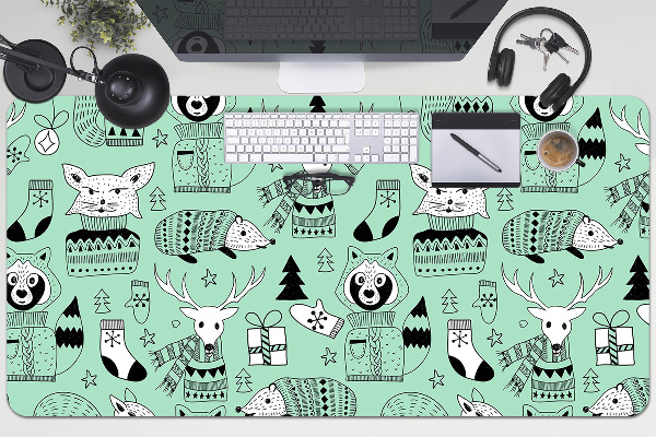 Full desk pad Scandinavian zoo