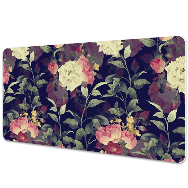 Full desk mat Vintage flowers