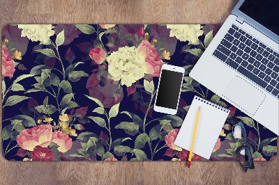 Full desk mat Vintage flowers