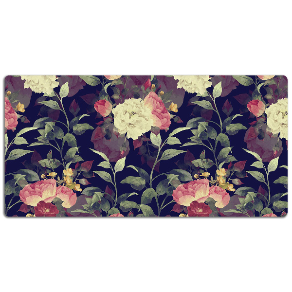 Full desk mat Vintage flowers