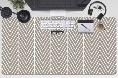 Full desk mat Herringbone pattern