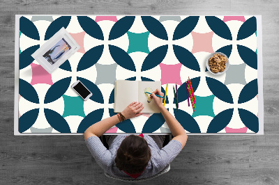 Full desk pad Pastel retro pattern