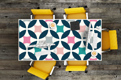 Full desk pad Pastel retro pattern