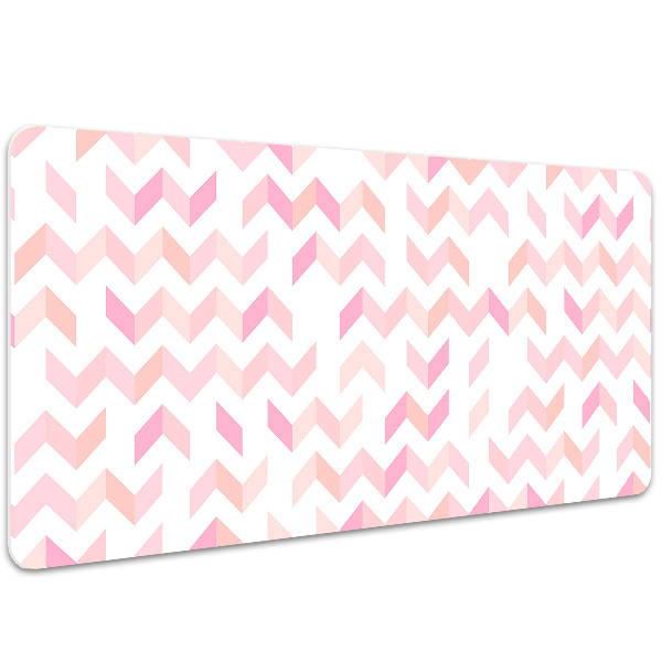 Full desk pad geometric herringbone