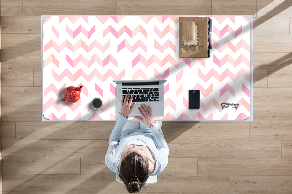 Full desk pad geometric herringbone