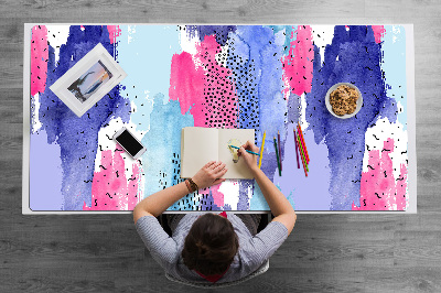 Desk mat abstract watercolor