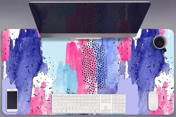 Desk mat abstract watercolor