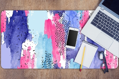 Desk mat abstract watercolor