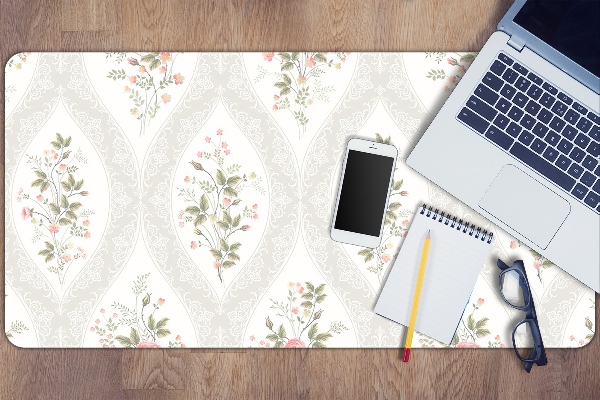 Large desk pad PVC protector retro wallpaper