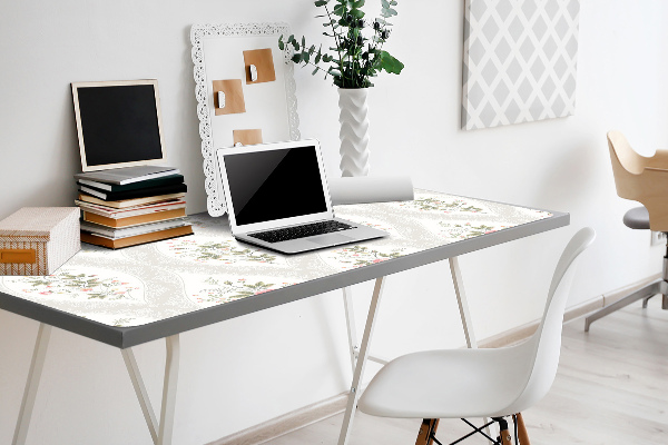 Large desk pad PVC protector retro wallpaper