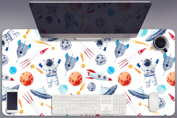Large desk mat for children Astronaut
