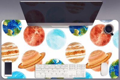 Full desk protector colored planet