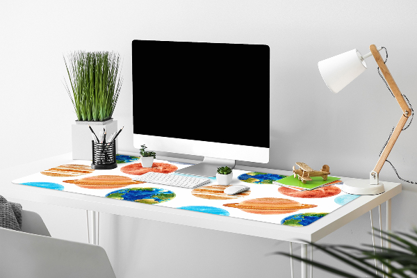 Full desk protector colored planet
