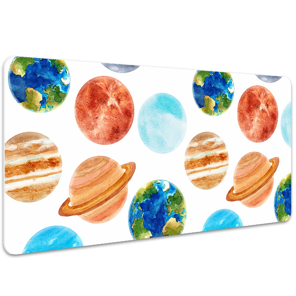 Full desk protector colored planet