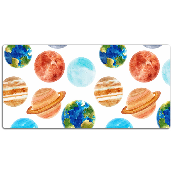 Full desk protector colored planet