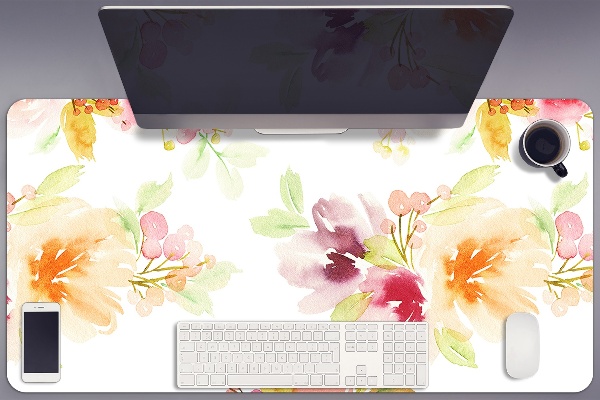 Large desk pad PVC protector vintage pattern