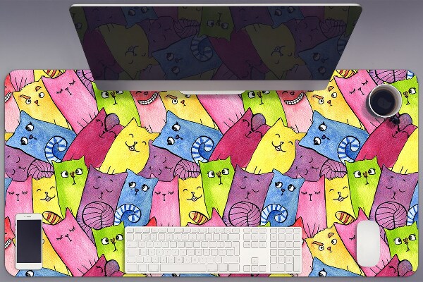 Desk pad happy cats
